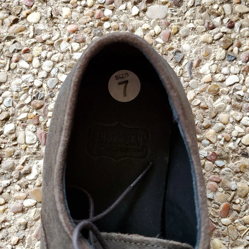Thursday Boot Company Executive Shoes In Distressed Dark Brown